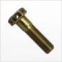 5/8"-11 x 1" Drilled Hex Cap Screw, SAE J429 Grade 8, 3 Hole(s), Zinc Plated