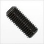 1/2"-13 x 3/4" Flat Point Socket Set Screw, Alloy Steel, Plain